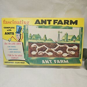 Vintage Ant Farm 1959 Fascinating Never Used EIC Grossman (no) Live Ants! Older